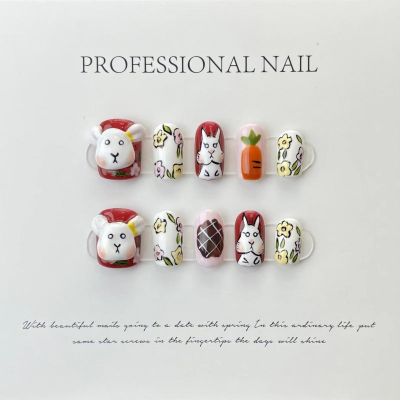 H161  Reusable High-end custom Salon-grade Acrylic Nails