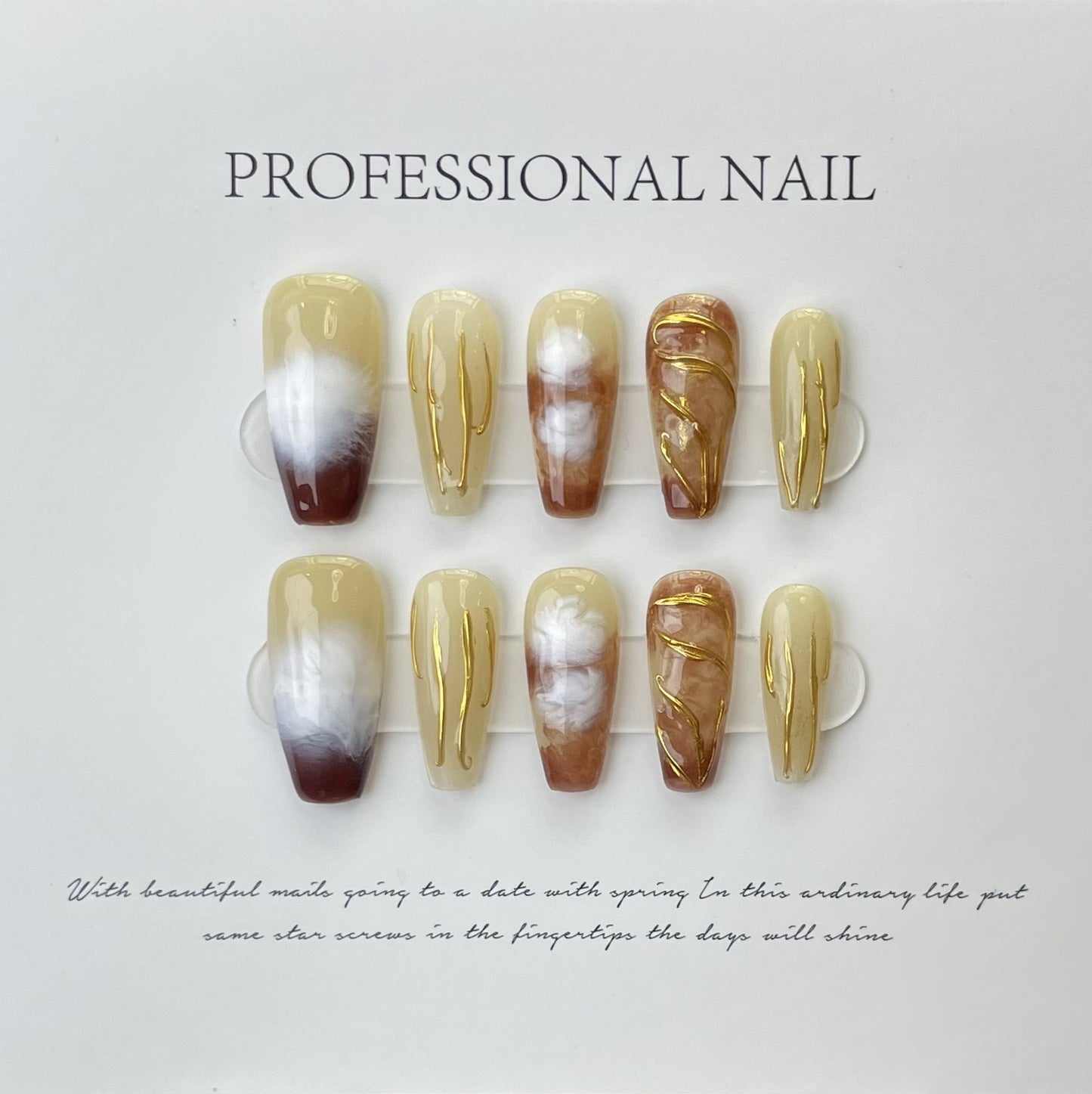 H222 High-end Press on Nails art