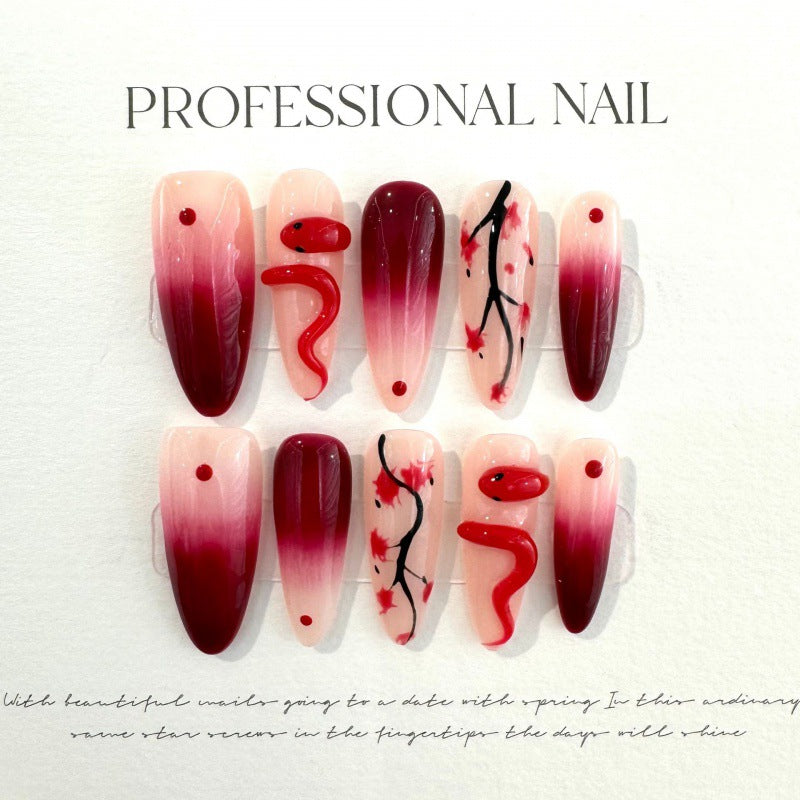 H233 High-end Press on Nails art