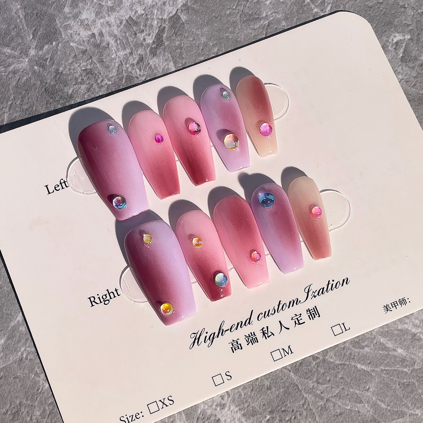 H69 Mermaid Bubbles High-end Press on Nails