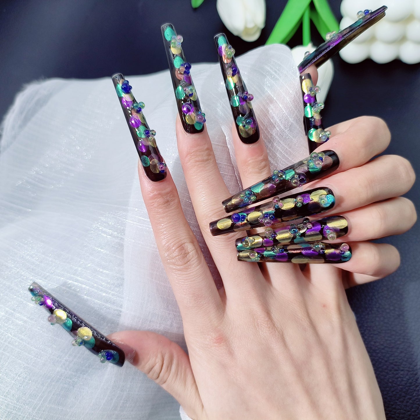 H123 High-end custom Salon-grade Acrylic Nails