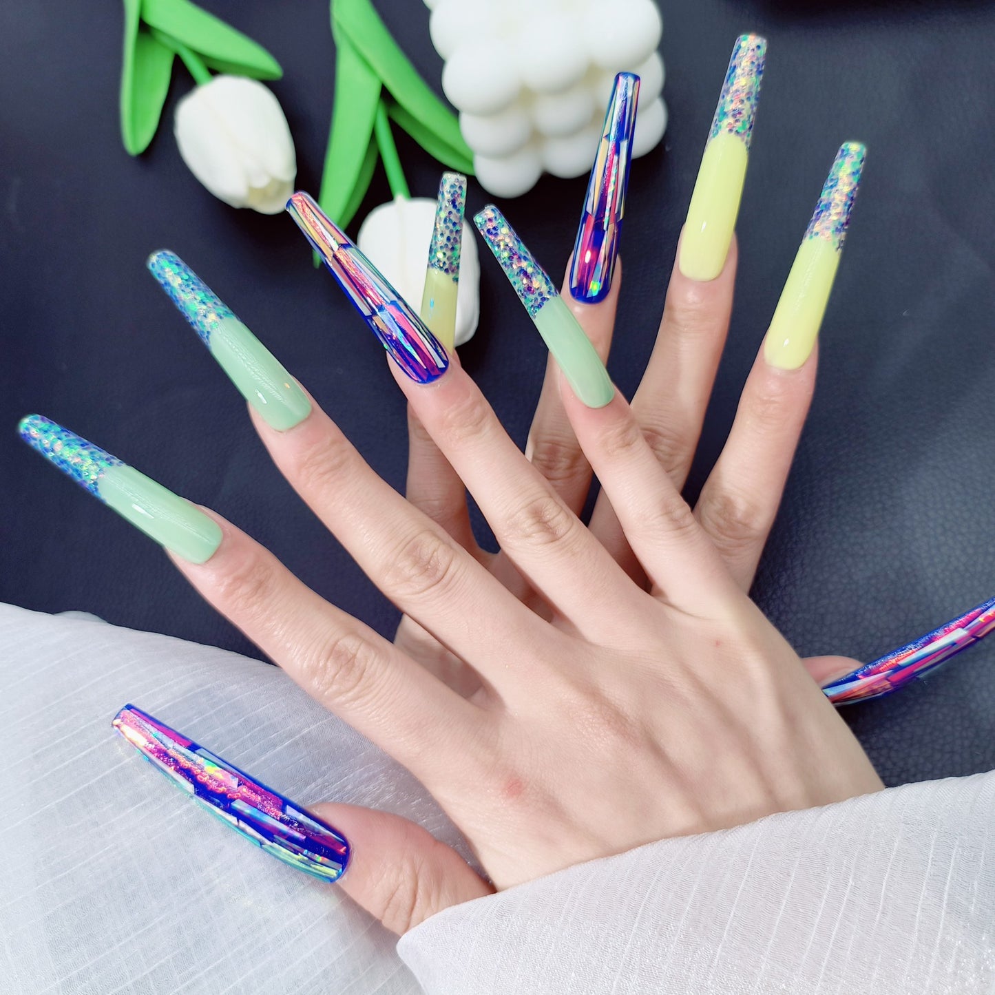 H117 High-end custom Salon-grade Acrylic Nails