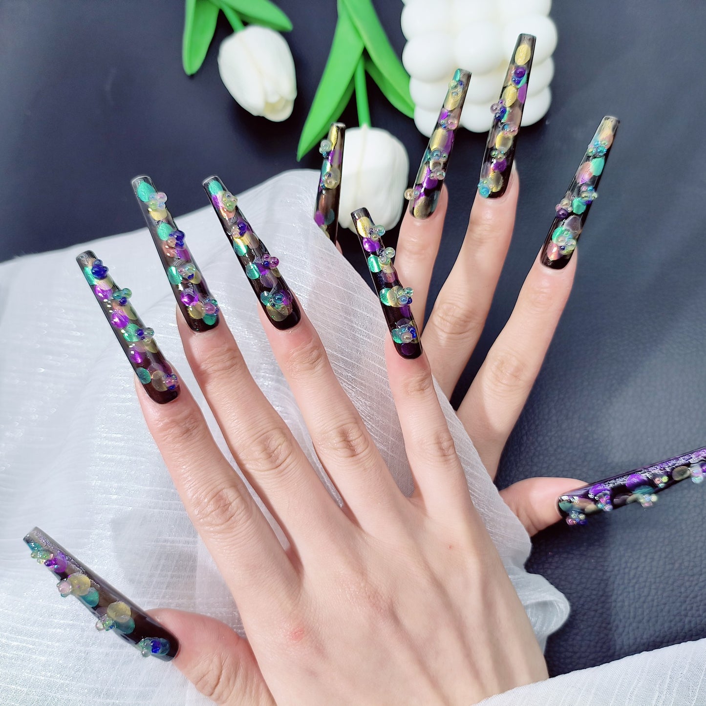 H123 High-end custom Salon-grade Acrylic Nails