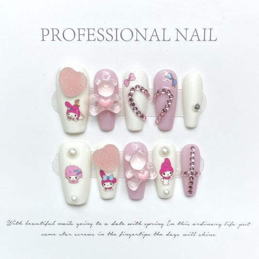 H196 High-end custom Salon-grade Nails art