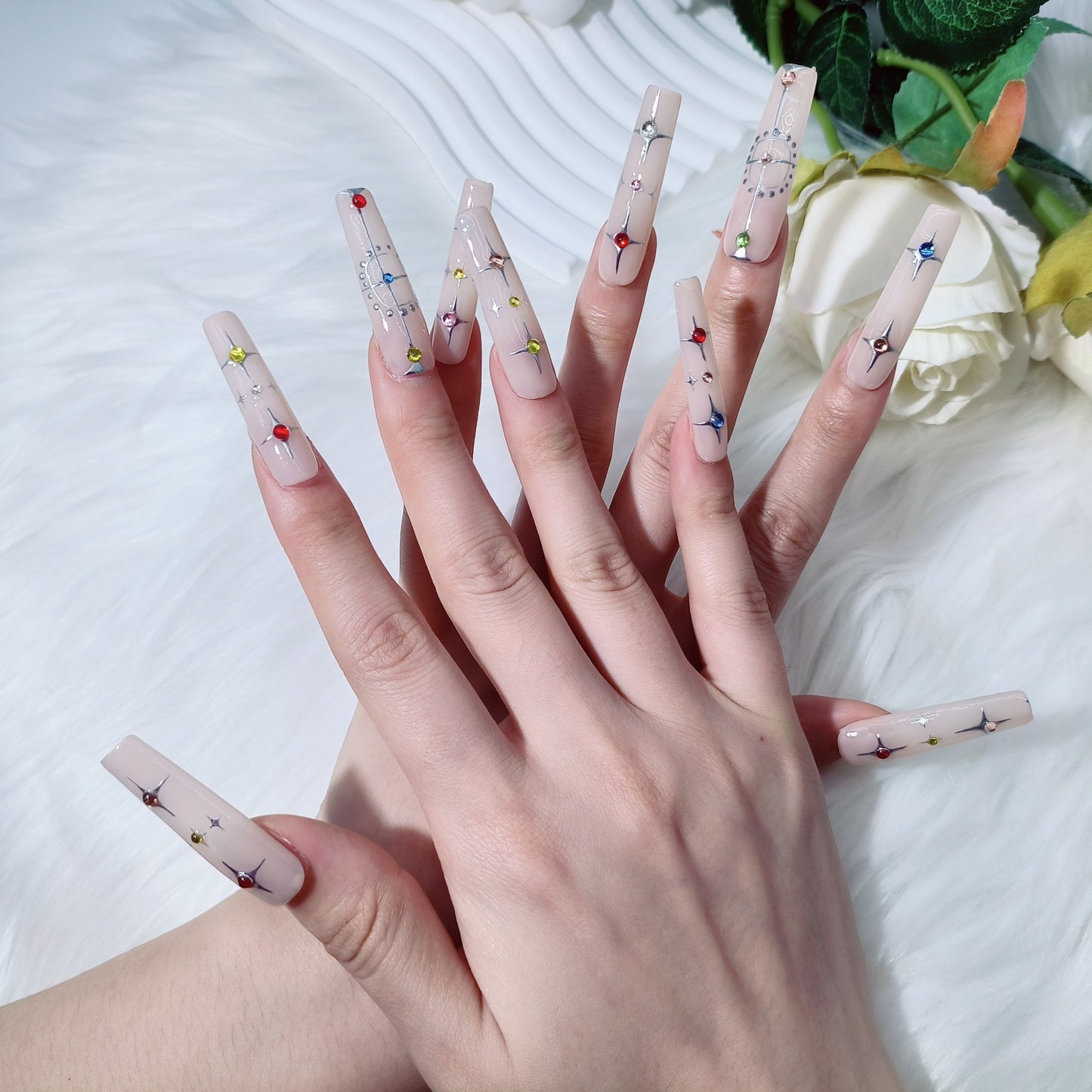 H129 Reusable High-end Press on Nails