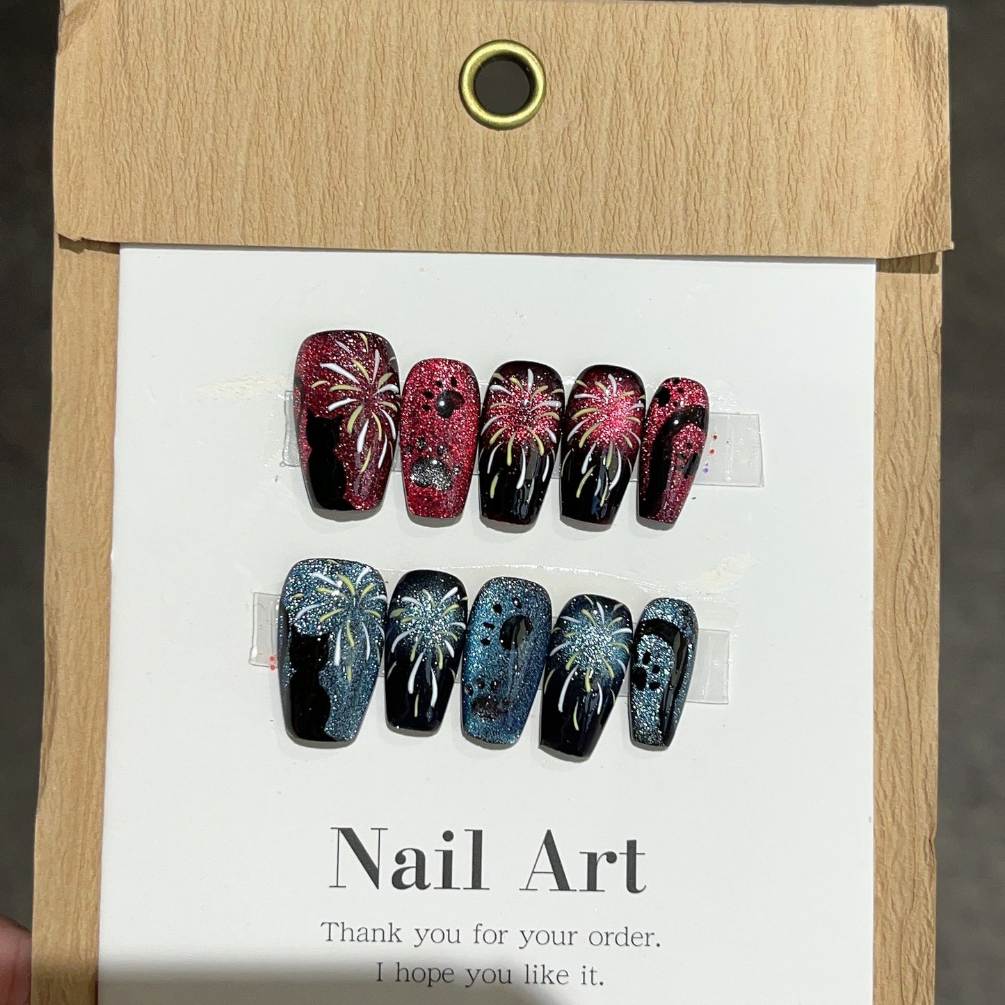 c04 cat eye nails Reusable Acrylic Nails