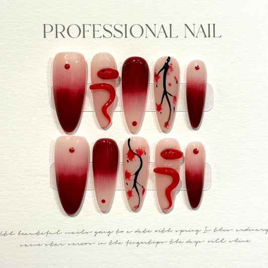 H233 High-end Press on Nails art