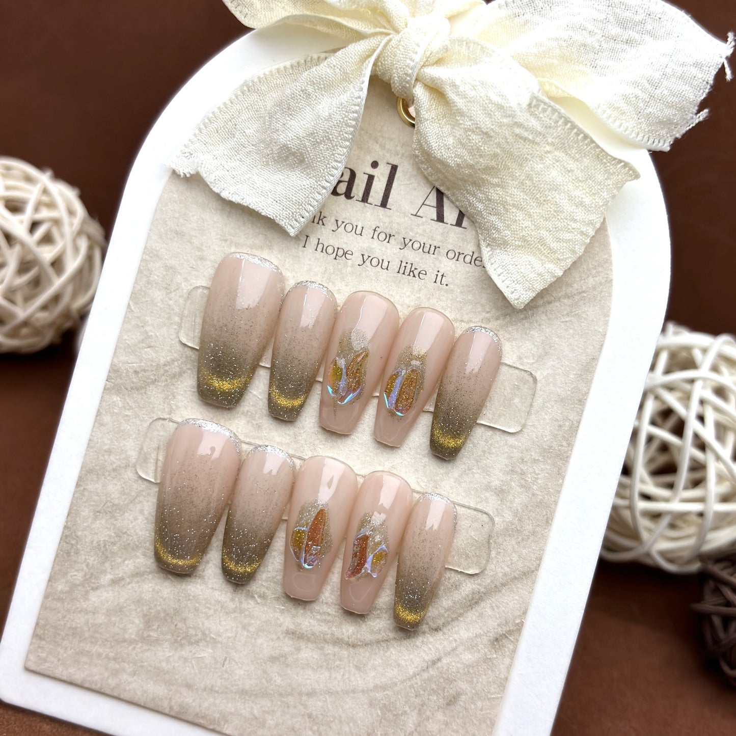 c12 cat eye nails Reusable Acrylic Nails