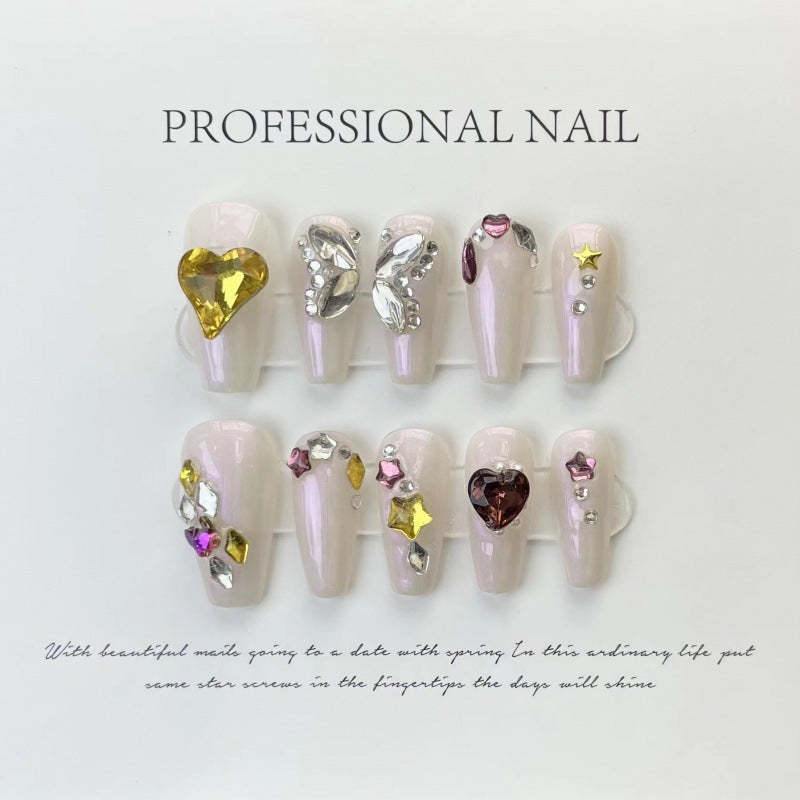 H161  Reusable High-end custom Salon-grade Acrylic Nails