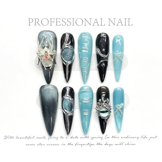 H159  Reusable High-end Press on Nails