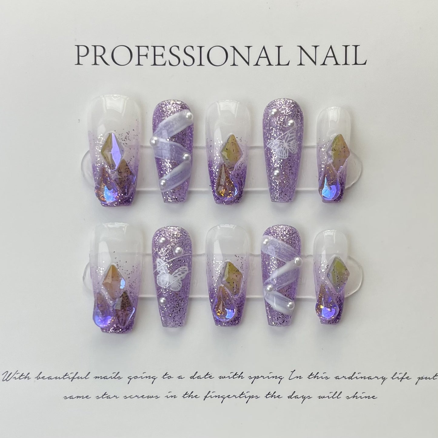 H213 High-end Salon Press on Nails art